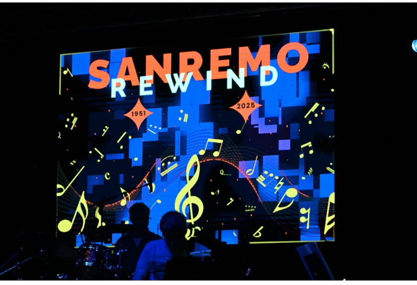 +Artisti a.p.s. e il logo Sanremo rewind
